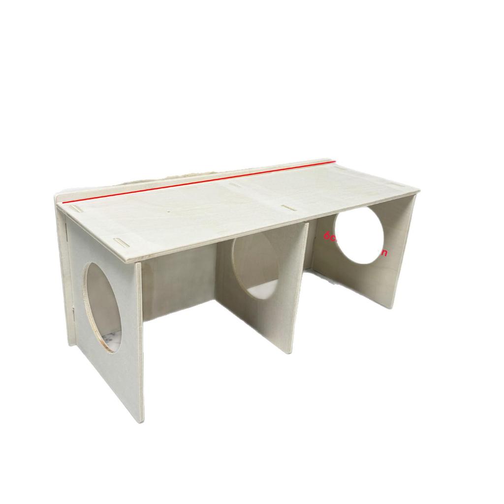 Waterproof Chew-Resistant Wooden Hideaway for Hamsters and Quails: Small Villa Nest