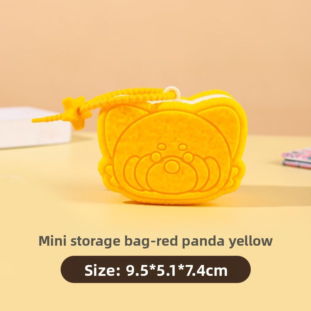 Bag Organizer Cartoon Panda Coin Bag Sandwich Biscuits Headphone Protector  Jewelry