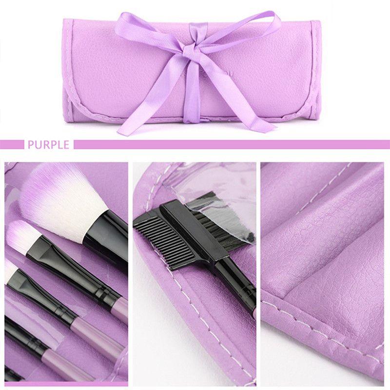 Profesjonalny 7-częściowy zestaw pędzli do makijażu Narzędzia Zestaw kosmetyczny do makijażu Zestaw pędzli do makijażu Etui Kosmetyczny pędzel do podkładu z etui