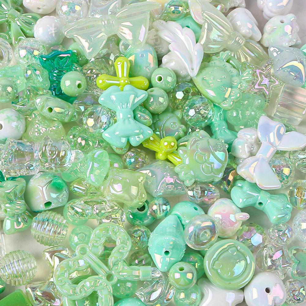 Uv Mixed Beads Acrylic Loose Beads Diy Beaded Jewelry Accessories Mobile Phone Chain Necklace Non-Fading Accessories