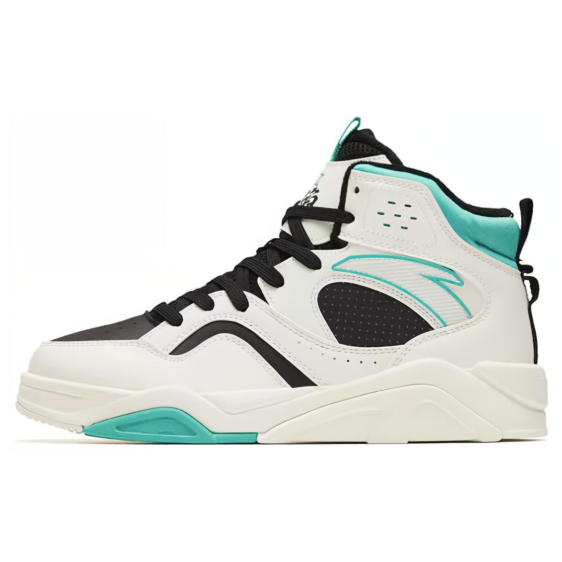 

new Anta Lieyan3.0 Slip Resistant Cushioning Wear Resistant Mid Top Skateboard Shoes Men s White Blue 40