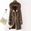 One Dress and Three Pies Overcome Women's Medium and Long Inner Tank Removable Cotton Clothes, New Cotton Clothes Thickened Winter Coat