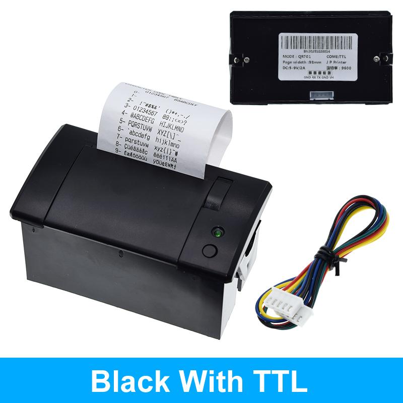 TZT 1/2/5pcs 58mm Mini Thermal Printer Embedded POS Receipt Tickets Printer With Interface RS232 / TTL Use With 5V-9V