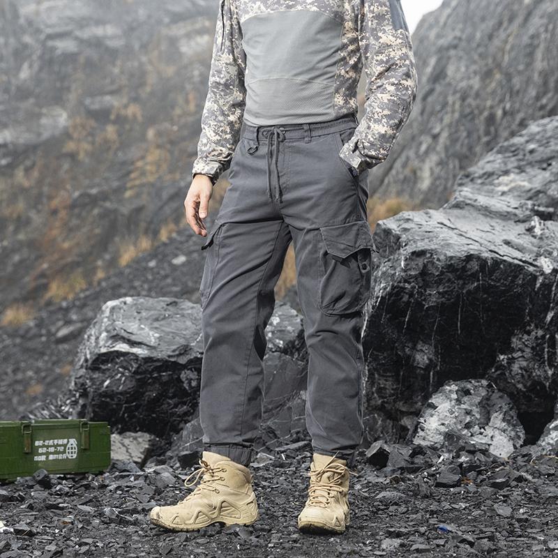 Casual Pants With Multiple Pockets, Loose And Detachable Work Pants, Men's Thin Mountain Style Tactical Sports Pants