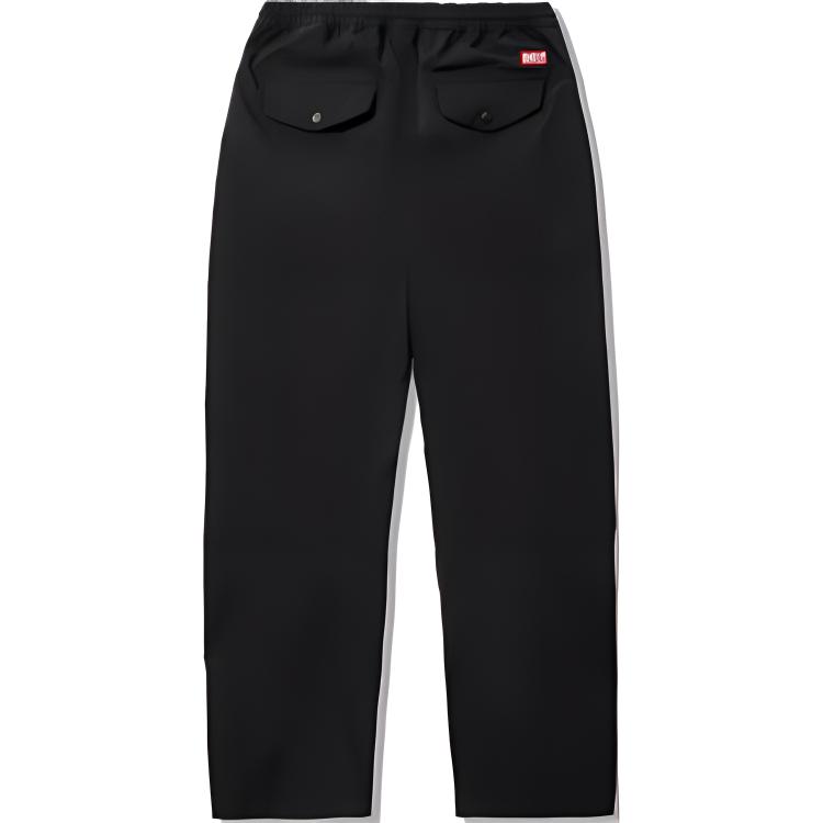 Li Ning X MEDM Daily Progress Collaboration Sports Simple Solid Color Straight Loose Casual Pants Men Bottoms Black AKXV281-1