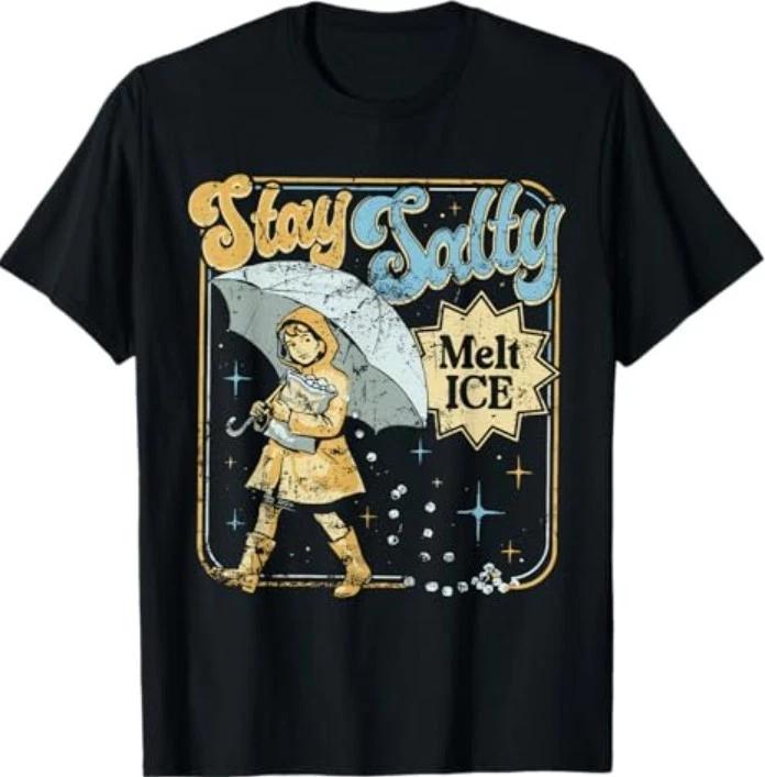 Stay Melt ICE Salty Political Retro T-Shirt 3XL