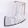 Summer New Fashionable Temperament Wavelet Dot 90CM Large Square Scarf Printed with Fashionable Square Silk