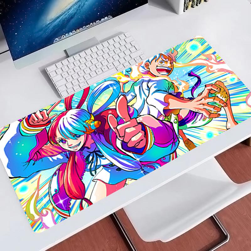 Colorful Mouse Pad Laptop Computer Gamer Desk Mat Anime E-sports Mousepad Large Gaming Keyboard Pad One Piece Uta Cute Mausepad