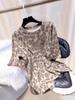 Leopard Print Loose Korean Style Short Sleeve Women's Top