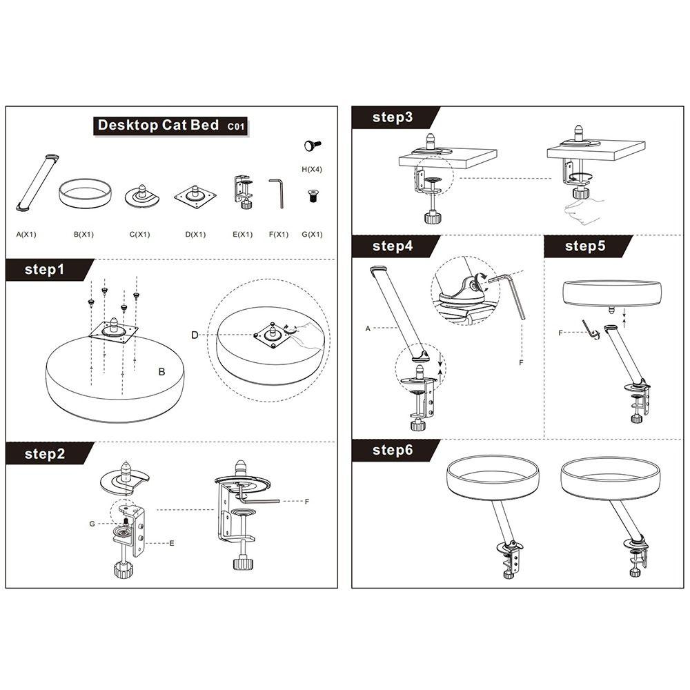 Space Saving Floating Cat Nest Soft&Comfortable Cat Hammock Cat Shelves Cat Climbing Racks Bedside