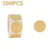 500 Sheets Per Roll of Manila Paper Roll-top Sealing Stickers. Handmade Decorative Labels for Product Packaging.