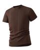 Summer Light Luxury Silk Smooth and Comfortable Round Neck Knitted Mulberry Silk Short Sleeved T-shirt for Men