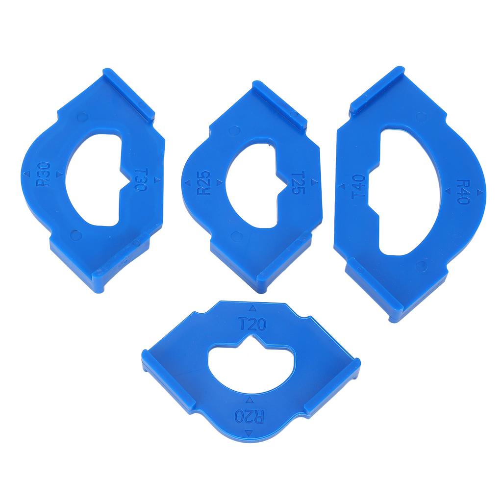 4Pcs Woodworking Round Corner Radius Template Plastic R20T20 R25T25 R30T30 R40T40 Quick Release