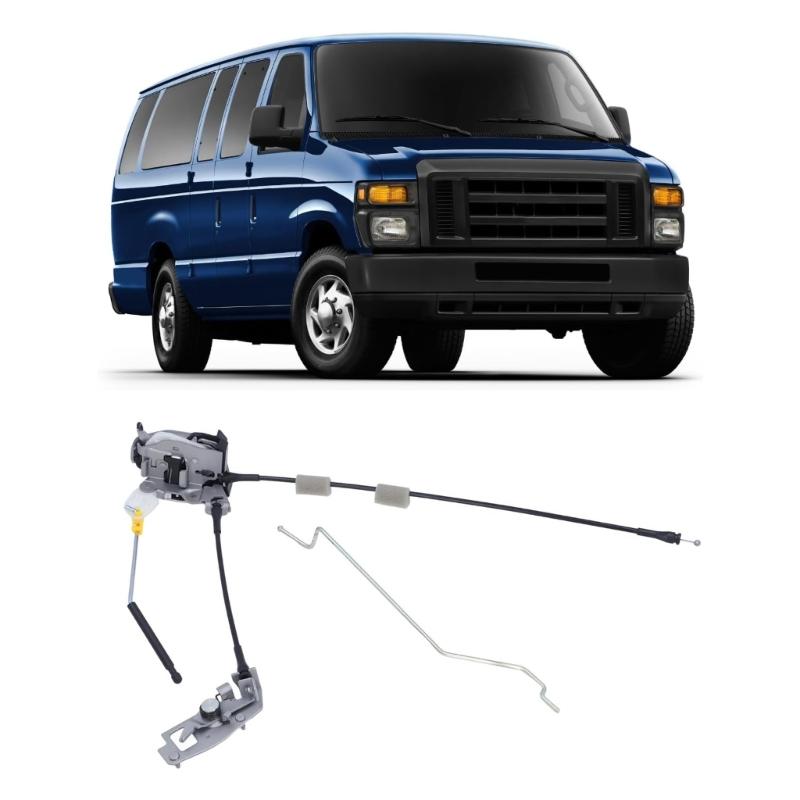 Rear Right Cargo Door Latches Assembly with Cable Rod for Vehicle 6C2Z15431A02AA C2Z15431A02AA Lock Latches Actuator