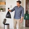 100pcs Black Garbage Bags Thickened Kitchen Waste Bags Practical Flat Mouth Bags  Kitchen