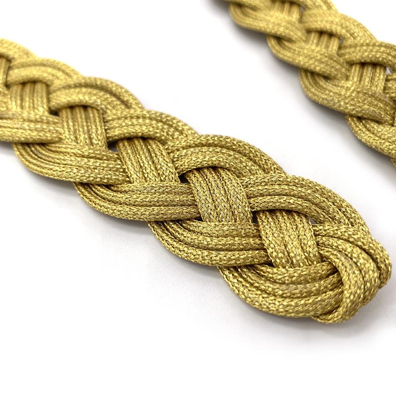 1Pair Gold Black Chinese Frog Closure Knot Button Fastener for Bags Garments Cheongsam Tang Suit Decoration Sewing Button