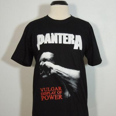 PANTERA Vulgar Display Of Power S KLEINES T-Shirt Schwarzes Bandlogo Unisex T-Shirt