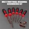 Magnetic Hex Screwdriver Set in 8 Different Size Wear Resistant Alloy Steel Screwdriver for Electronics Repairs