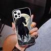 Animal Black Horse Phone Case For iPhone 17 Air 16 Pro Max 16E 15 + 14 Plus 11 12 13 Mini 7 8 SE Gift Print Cover Fundas 16 Pro