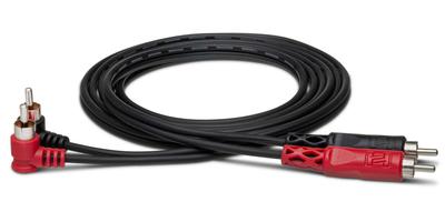 Hosa 1m RCA X 2 RCA X 2 Audio Cable CRA-201R - L-type