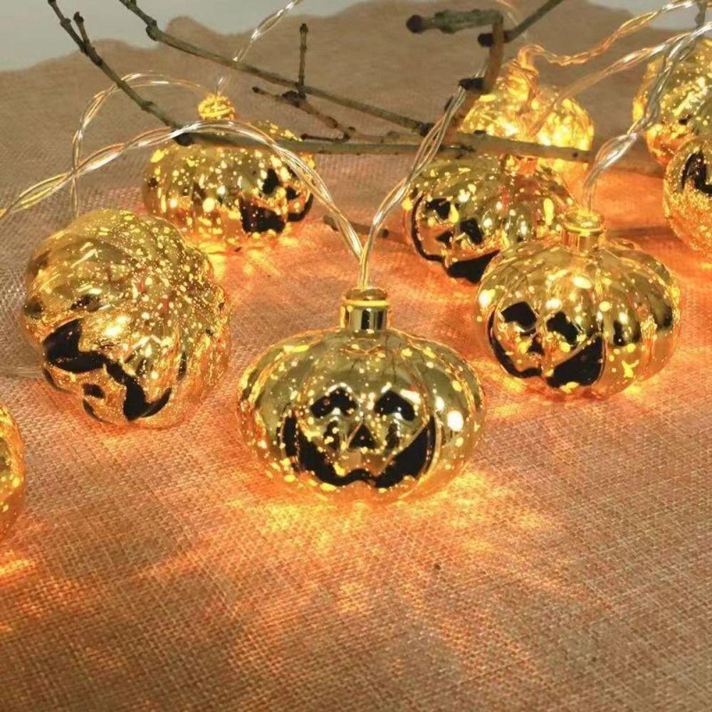 Waterproof Pumpkin Lantern Strings Creative Night Light Festival Decor Atmosphere Lamp  Living Room