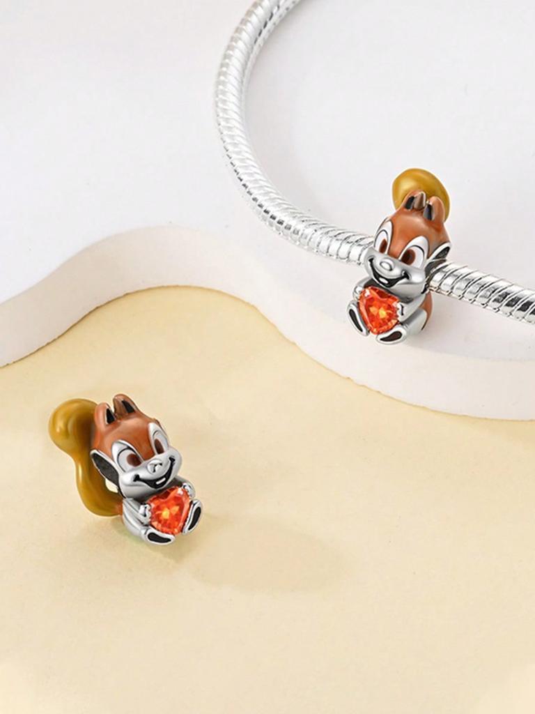 Traveling Cat Honey Pot Squirrel Beads Charm Copper Plated Fit Charms Copperoriginal Bracelet For Jewelry Making Diy Charm