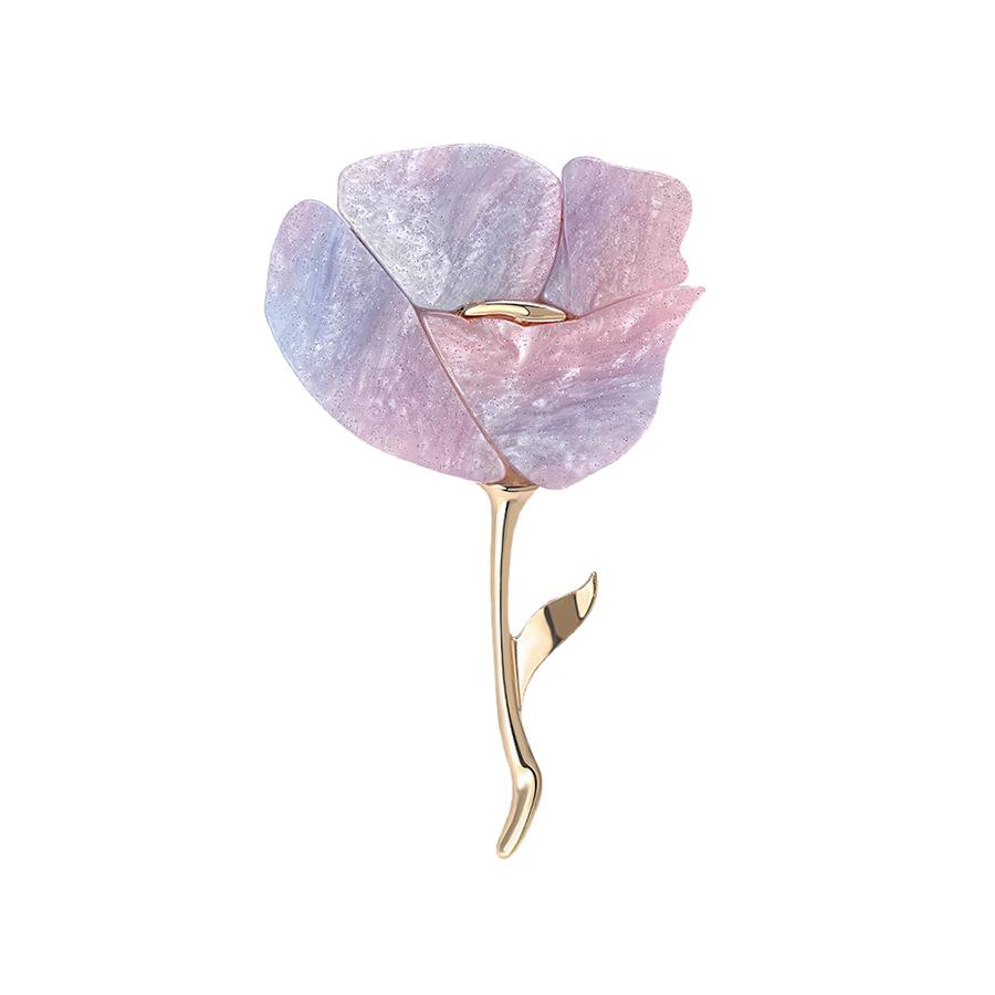

Ниша Простая Многоцветная Тарелка Цветок Брошь Женская Личность Плоская Роза Булавка Темперамент Костюм Брошь светло-фиолетовый