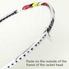 Badminton Racket Head Protective Sticker Multi-Color Anti-Friction Simple Disassembly Portable Bat Frame Line Tape Protector Diy