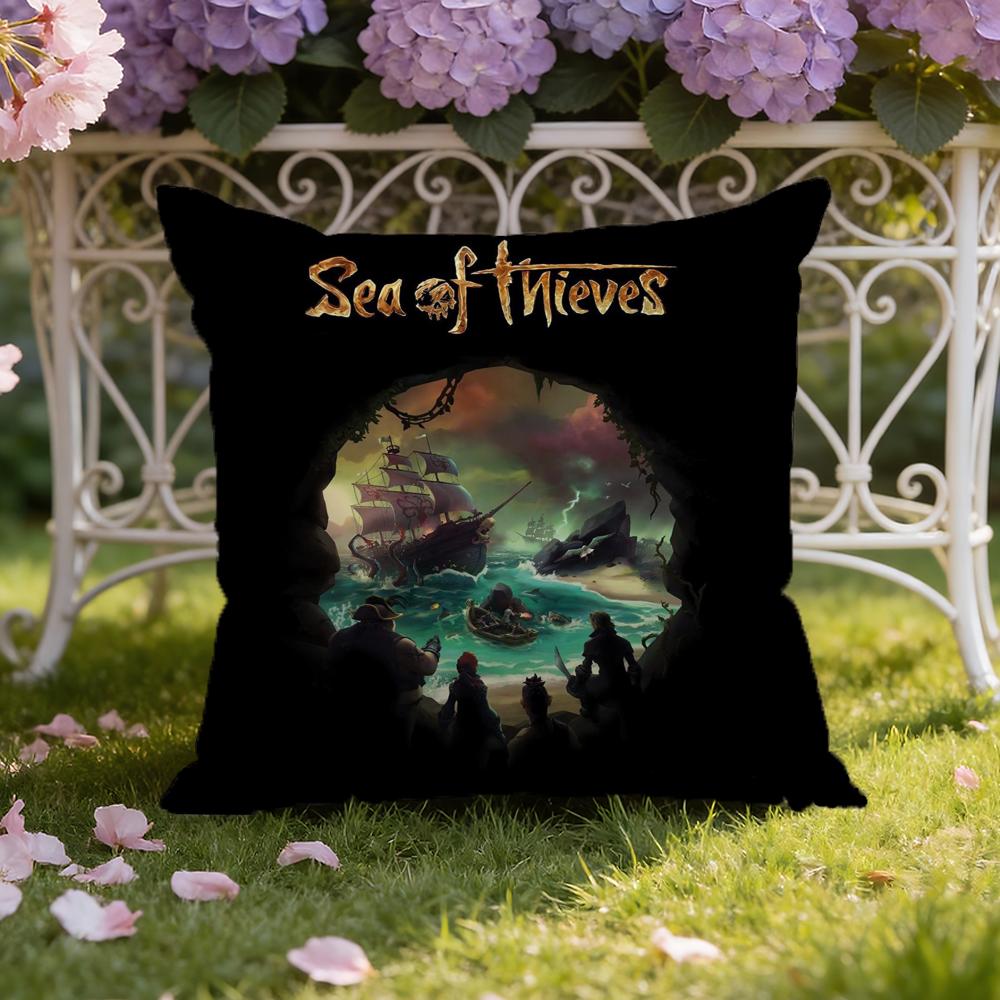 S-Sea of Game T-Thieves Cushion Cover Home & Car Dual-Scene Pillow Cover: Reversible for Premium Comfort 30cmx30cm