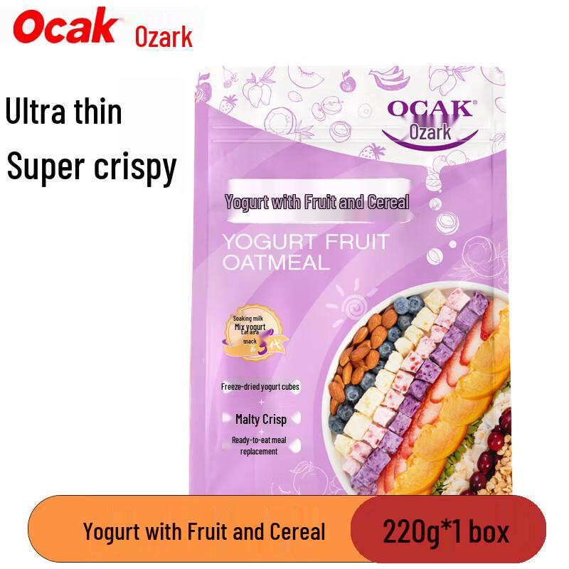 Ouzack Instant Breakfast Oatmeal with Yogurt & Fruit