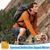 Outdoor Multifunctional Survival Emergency RescueReflective Signal Mirror Tool Camping Hiking Long Distance Communication