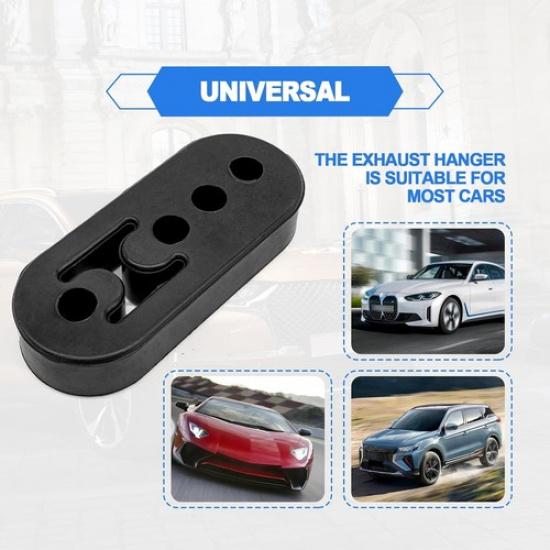 2PCS Exhaust Hanger Rubber Muffler Hanger Universal 4 Holes, Hole Diameter 12