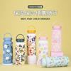 1L Large Capacity Insulated Stainless Steel Water Bottle With Wide Mouth Carry Handle Outdoor Sports Travel