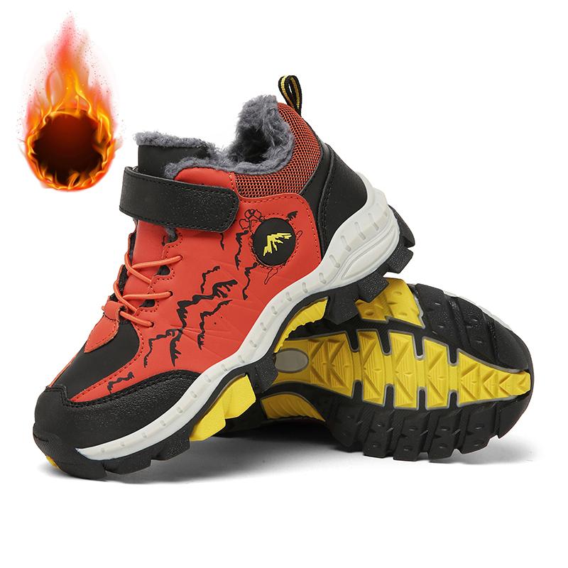 

Новые модные детские походные ботинки для мальчиков и девочек, высокие кроссовки для активного отдыха на открытом воздухе, детские кроссовки для ходьбы и путешествий 40 коричневый