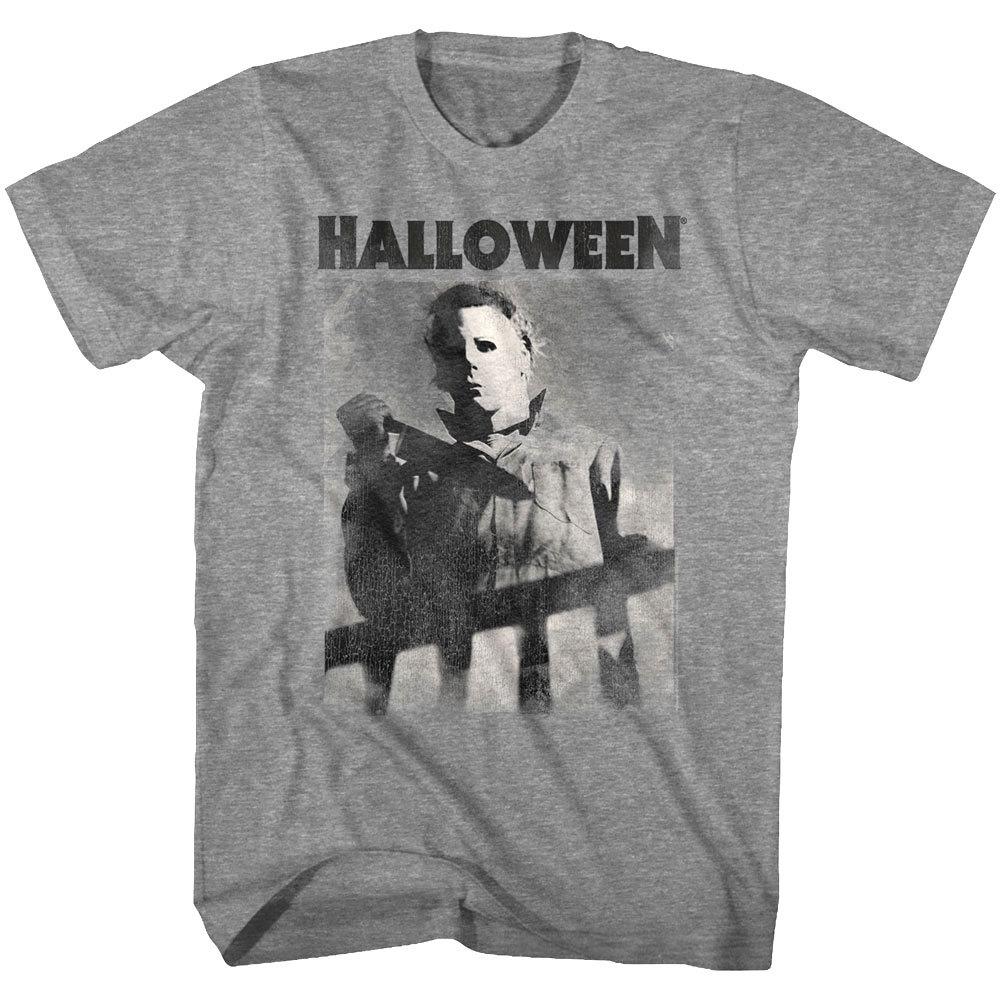 Halloween Horror Movie Michael Myers Bloody Knife Men T Shirt Evil Villain Top S