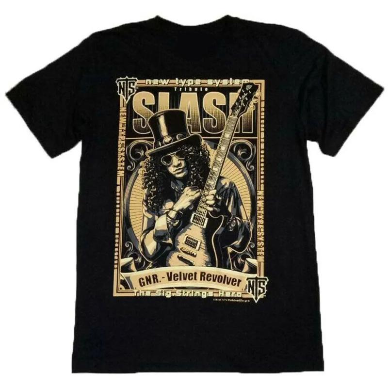 

Guns N Roses Gun Flower Band Vintage Rock Loose Trend Brand Oversize Loose T-Shirt Men s and Women s Comfortable and Breathable 4XL