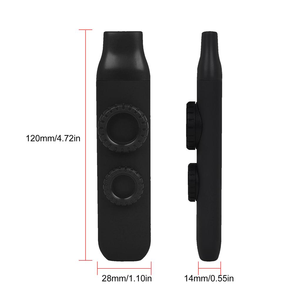 Kazu Flute Double Flute Hole Kazoo Dual Flute Holes Replaceable Blowing Nozzle 10pcs Membrane