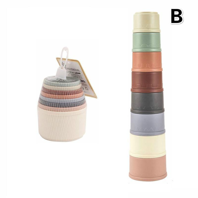 

Детские игрушки-чашки для укладки, развивающие игрушки для раннего развития интеллекта, складные игрушки-башни для детей, подарок на день рождения, Рождество, технология игрушек B