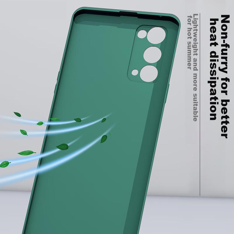 HotFire Phone Case for OPPO Reno5 Pro+, OPPO Reno5 Pro+ Protective Cover, Full Lens Protection Upgraded Frosted Anti-Drop Silicone Soft And Wome