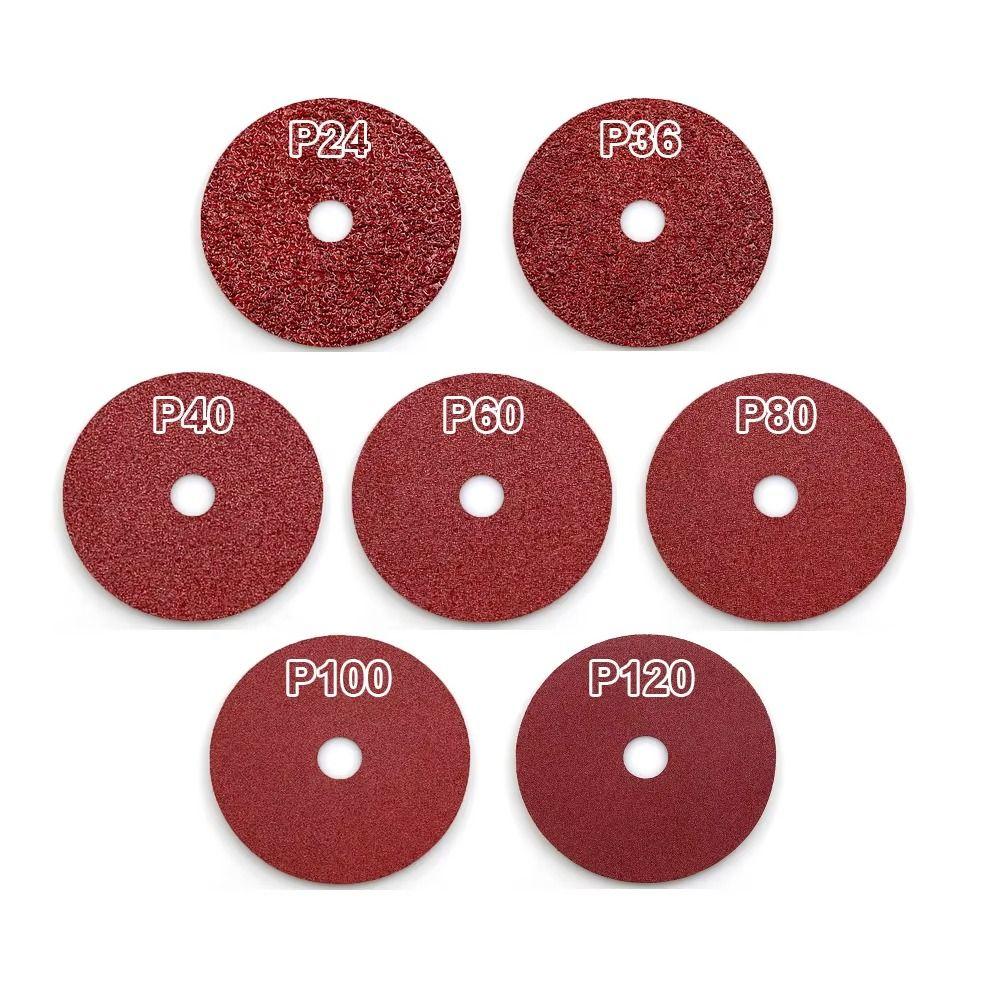 50 Pcs Hard Fiber Sandpaper Abrasive 4Inch Hand Sanding Tool Diameter 100mm Sanding Disc Wood