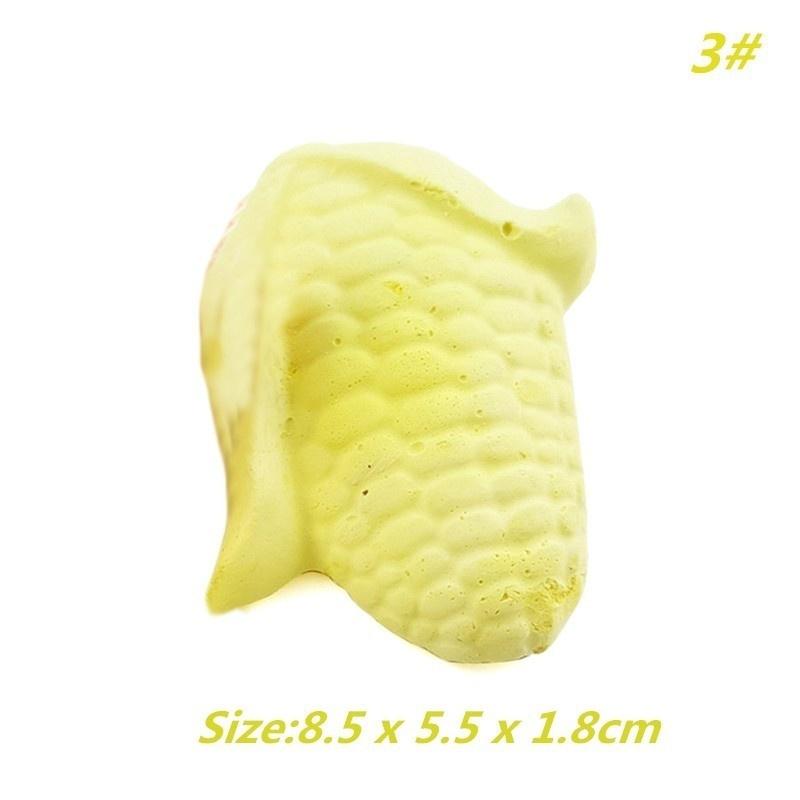 Small Pet Animal Mini Laa Calcium Corn/Cheese/Orange Shape Teeth Grinding Molar Stone Chew Toy for D