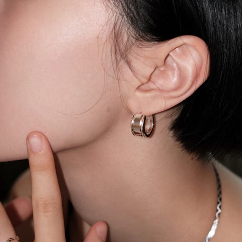 LNMD Volume Line One-touch Earrings