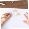 SEWACC Rainbow Mini Size inch x Soft Gentle on Perfect for and Home Colorful and Fun Stationery Gift Erasers, 50-Pack, (1 0.7 inch), Material, Paper,