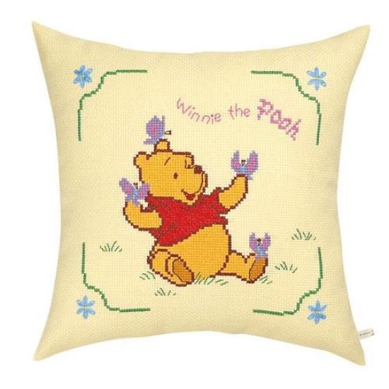 Olympus 5998 Embroidery Kit Cushion Disney Winnie the Pooh and Butterfly