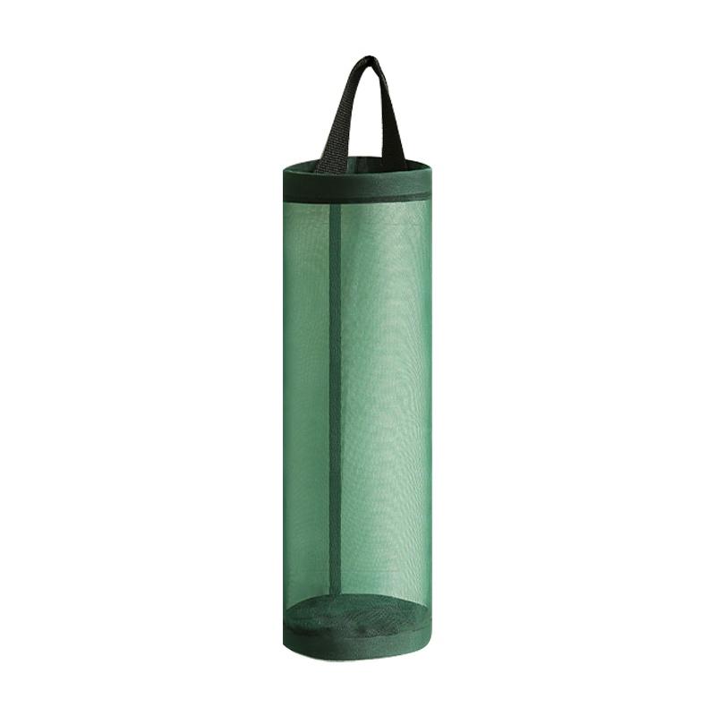 Mesh Hanging Storage Dispensers Foldable Breathable Washable Hanging Mesh Garbage Bag Organizer for Kitchen Plastic Bag Storage