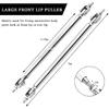 2PCS Front Bumper Lip Splitter Diffuser Strut Rod, Adjustable 8"-11" Front Bumper Lip Rod Tie Support Bar, Universal Bumper Protector Splitter