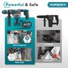 YOFIDRA Brushless 26MM Electric Hammer Impact Drill 8000IPM Multi-Screwdriver Rotary Drilling Tool For Makita 21V Battery Pin