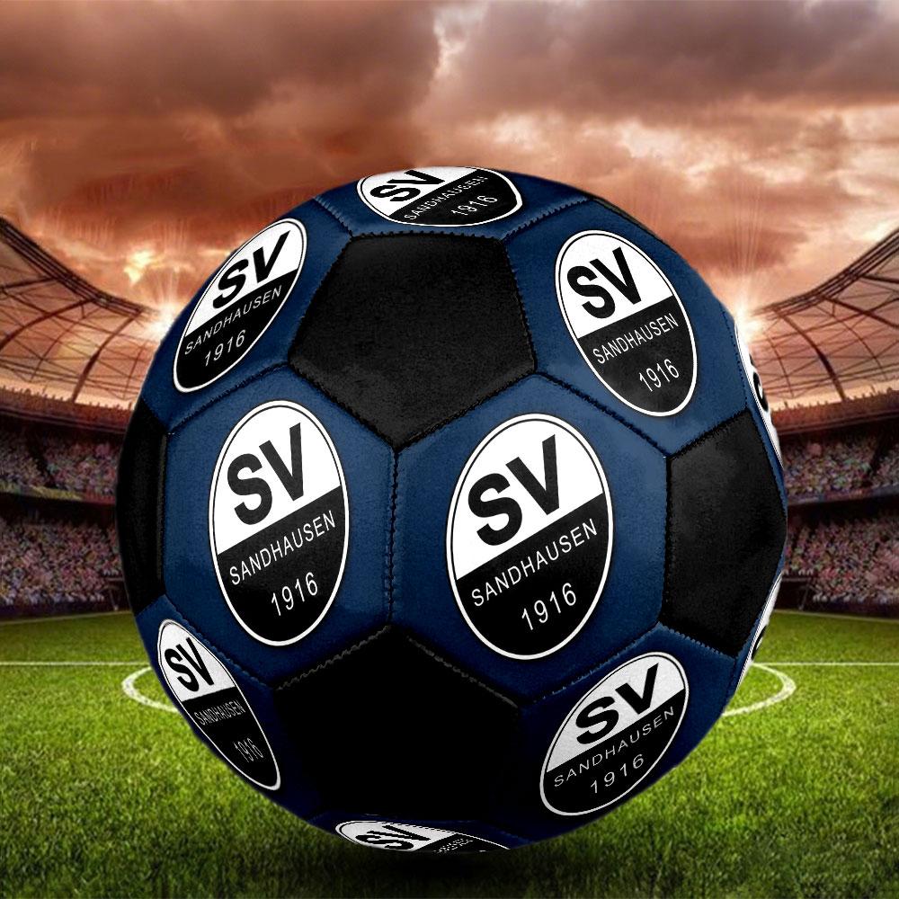 1PC SV Sandhausen logo size 5 soccer ball PrahaIndoor Soccer Ball Colorful All Ages Machine Stitched PVC Competition Ready Durable High-Bounce