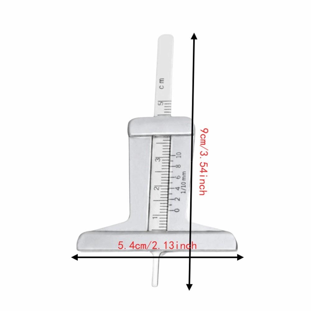 2pcs Stainless Steel Tire Tread Depth Gauge Vehicle Tread Wear Indicator For Car Inspection