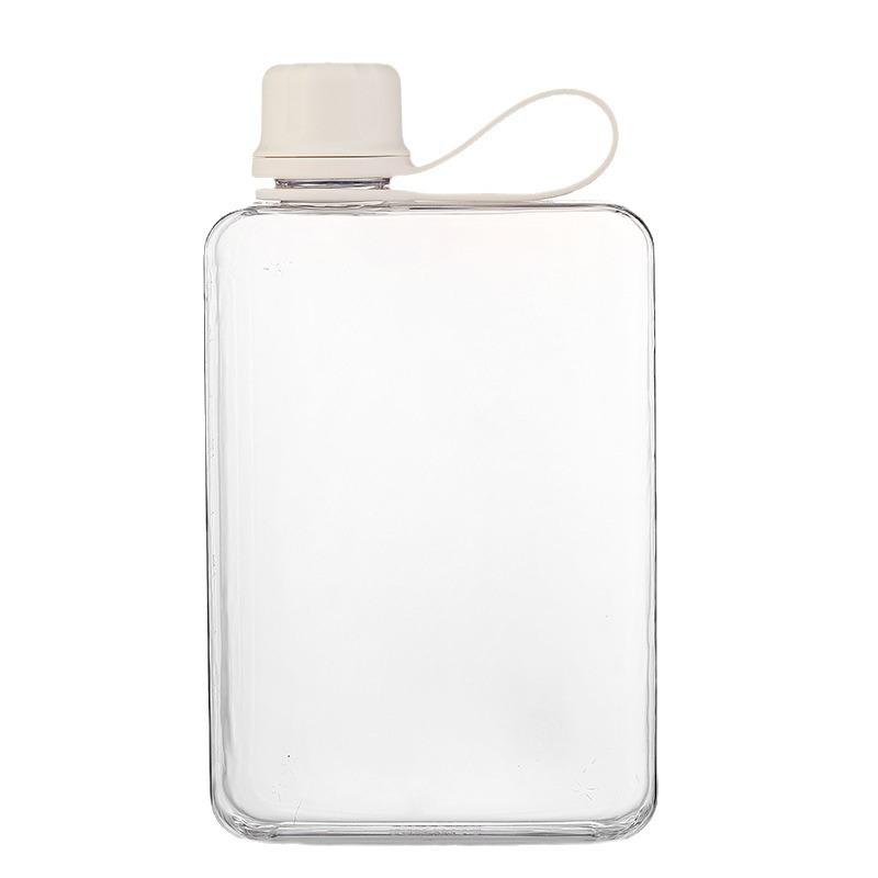 Tritan Handheld Flat Style Water Bottle - Fresh, Stylish, Portable Student Cup for Fruit Tea